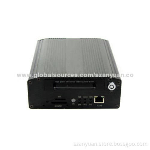 Mobile DVR, Supports 4 Video/2 Audio Input, both 2.5 inch HDD and 64G SD card storage
